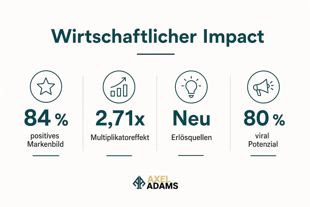 Übersichtsgrafik mit den wichtigsten Zahlen zum wirtschaftlichen Einfluss