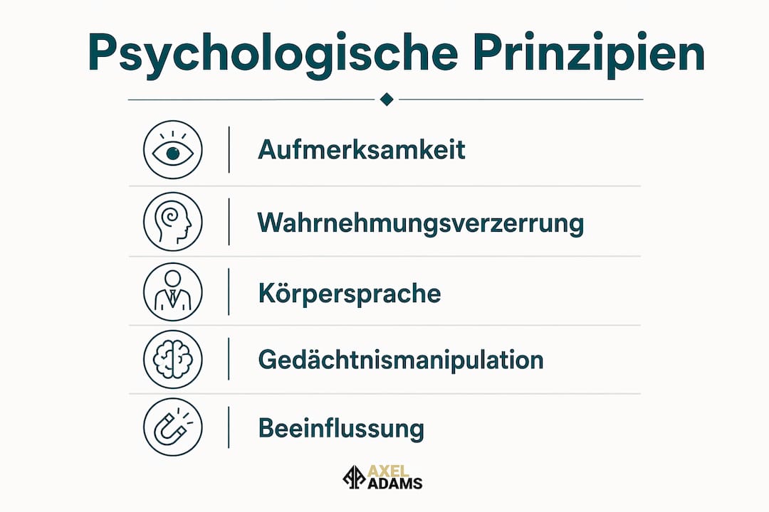 Infografik: Psychologische Grundlagen des Mentalismus auf einen Blick