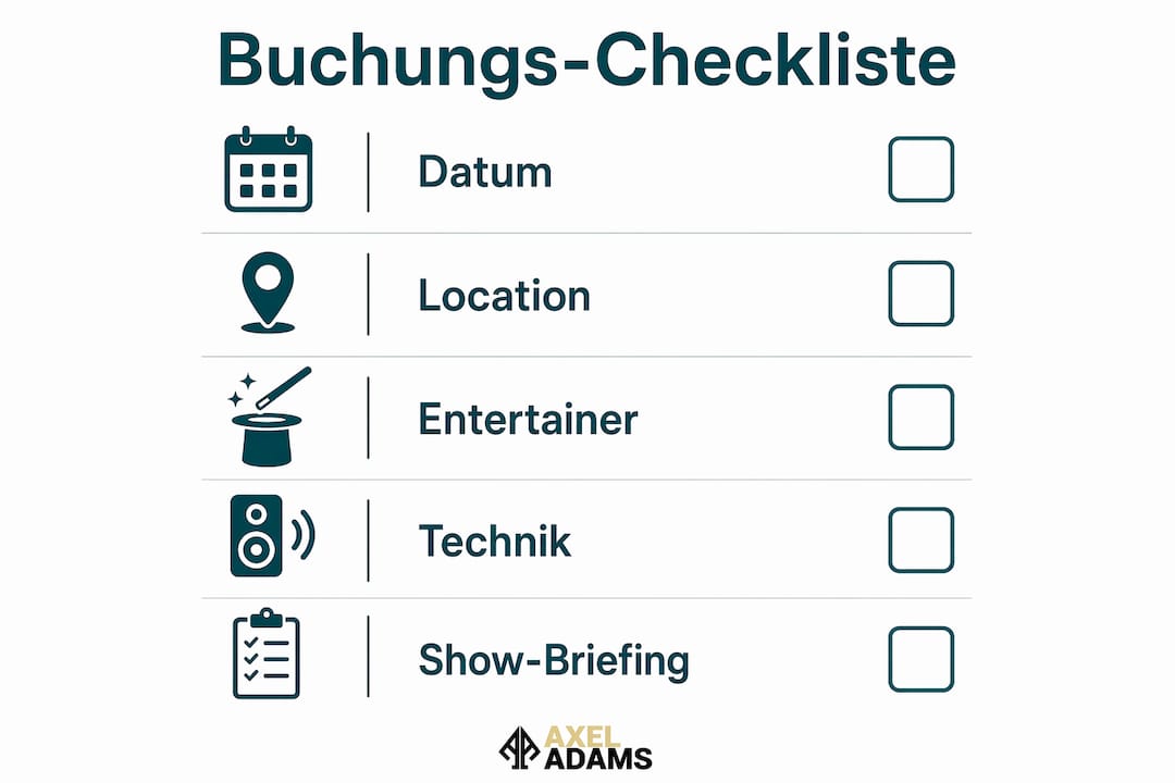 Übersichtliche Infografik: Die wichtigsten Schritte für Ihre Veranstaltungsbuchung auf einen Blick