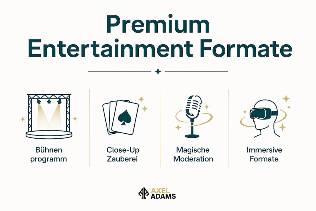 Anschauliche Infografik mit einer Zusammenstellung der wichtigsten Entertainment-Formate
