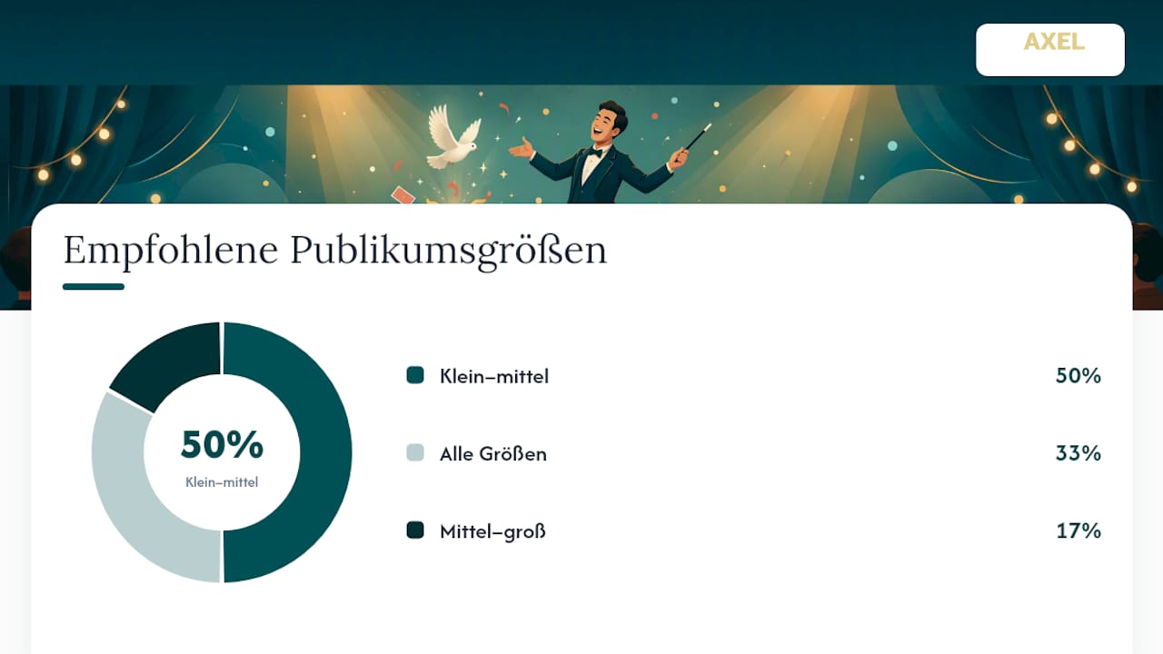 Für welche Events und Publikumstypen eignet sich Comedy-Zauberei? — overview diagram