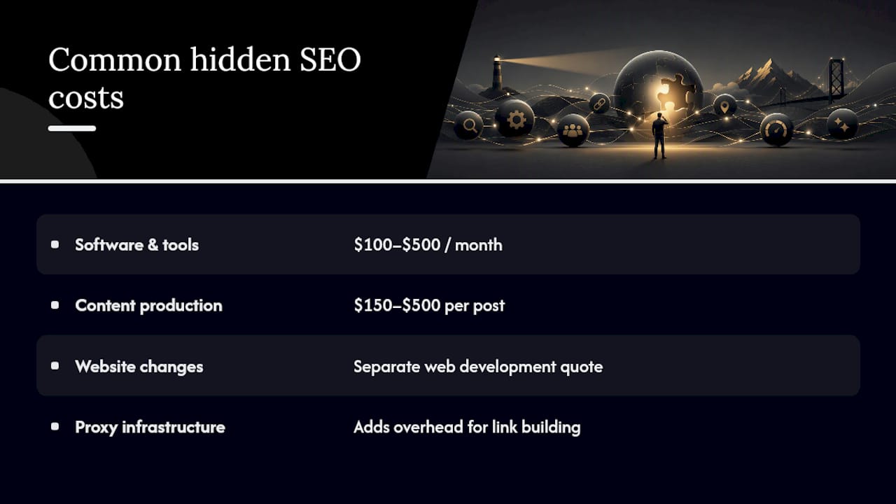 The Hidden Costs Agencies Don't Always Mention — overview diagram