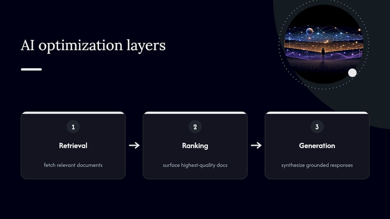 Three layers of AI search optimization