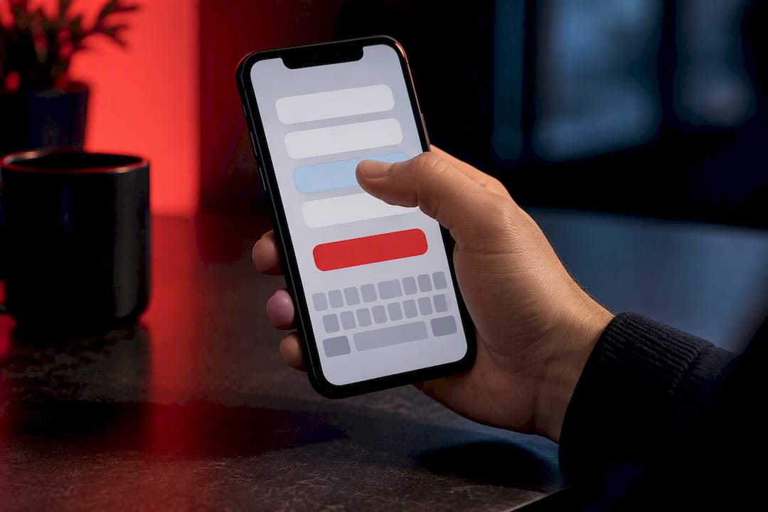 Illustration of a mobile-friendly form layout