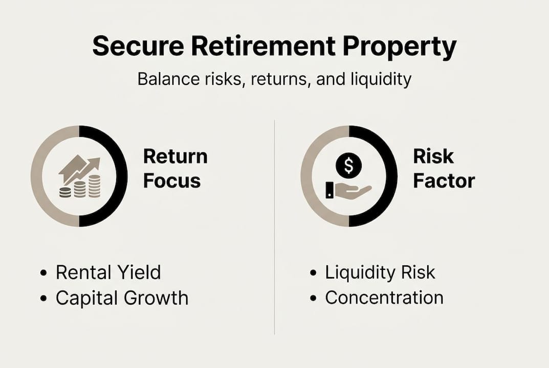 Property investment risk and return infographic