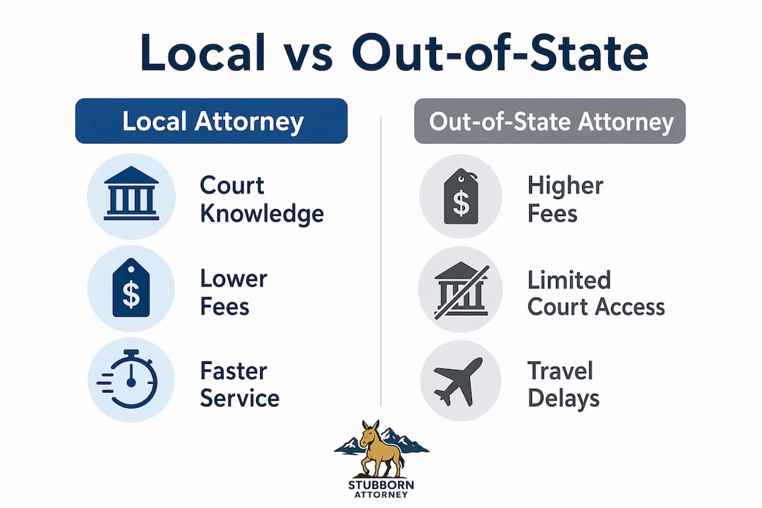 Infographic comparing local and out-of-state attorneys