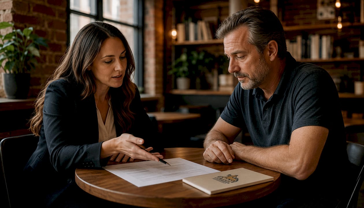 Attorney and client negotiating pre-litigation settlement