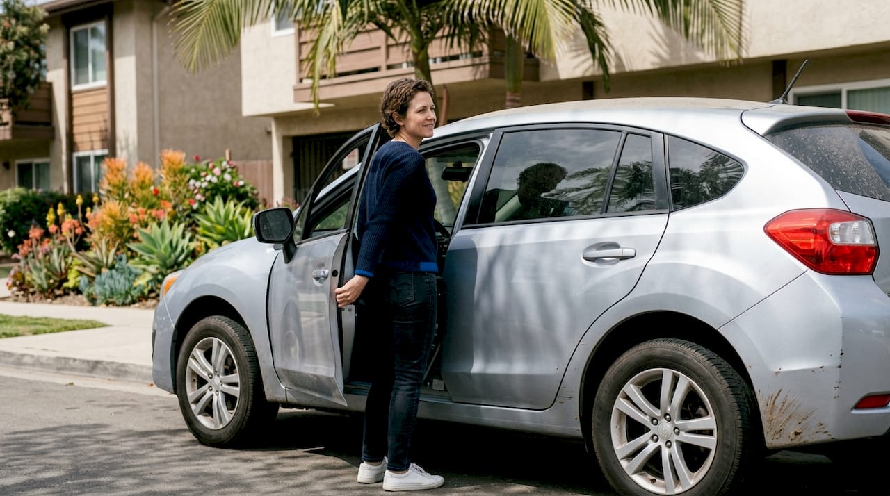 Outdoor parked San Diego car everyday use