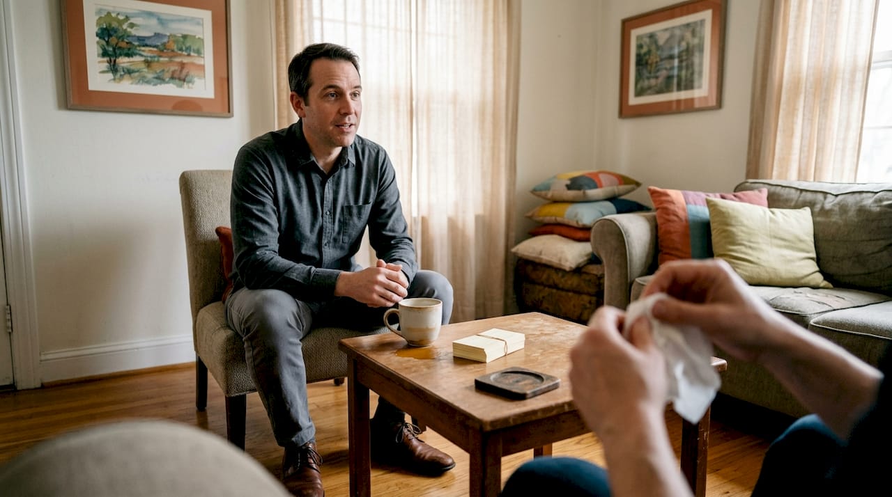 Therapist repairing therapeutic relationship in session