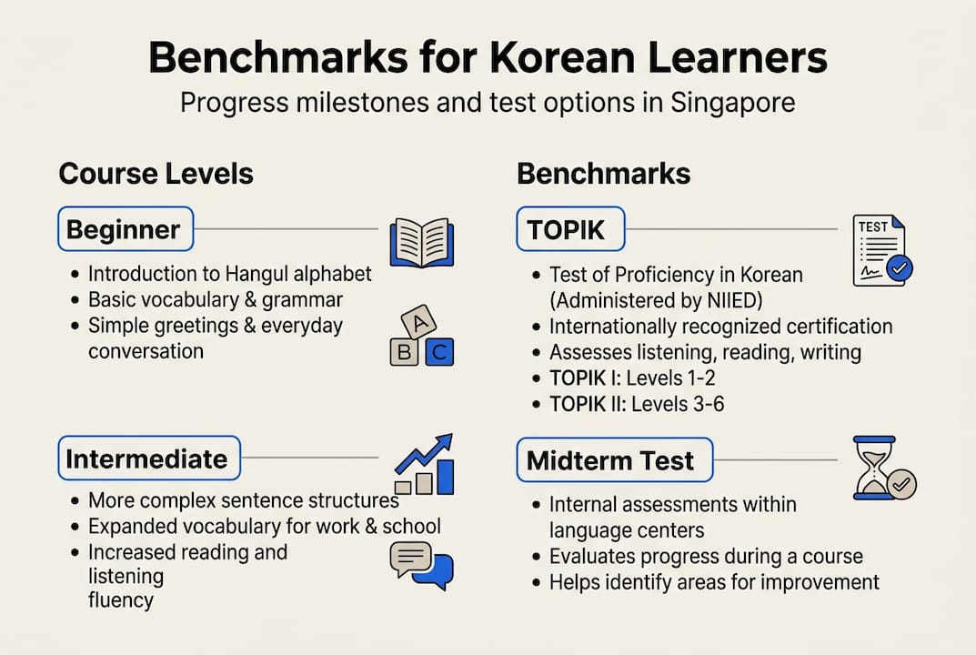 Infographic Korean benchmarks and test options