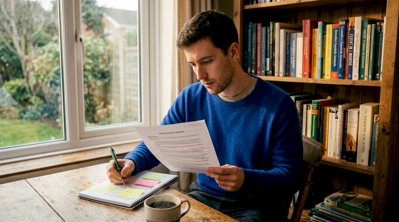 Professional reviews Spanish curriculum at home