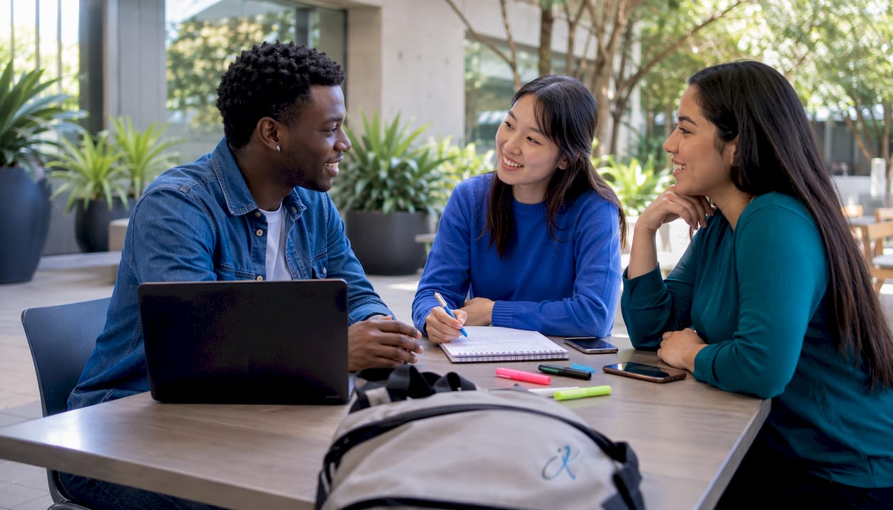 Group of students in flexible learning space