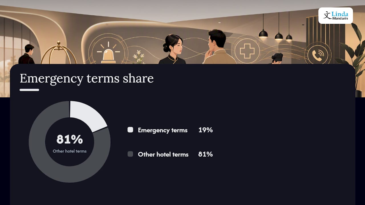 Diagram of hotel vocabulary categories and terms
