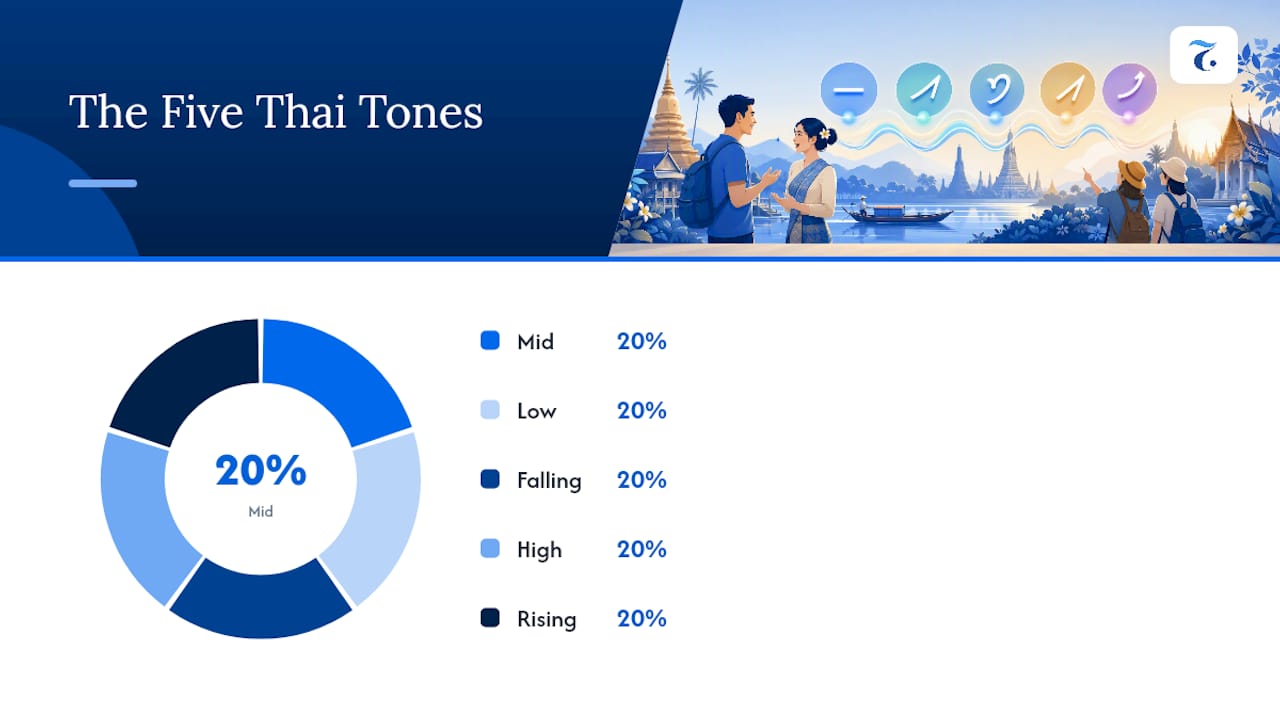 The Five Thai Tones, Without the Overwhelm — overview diagram