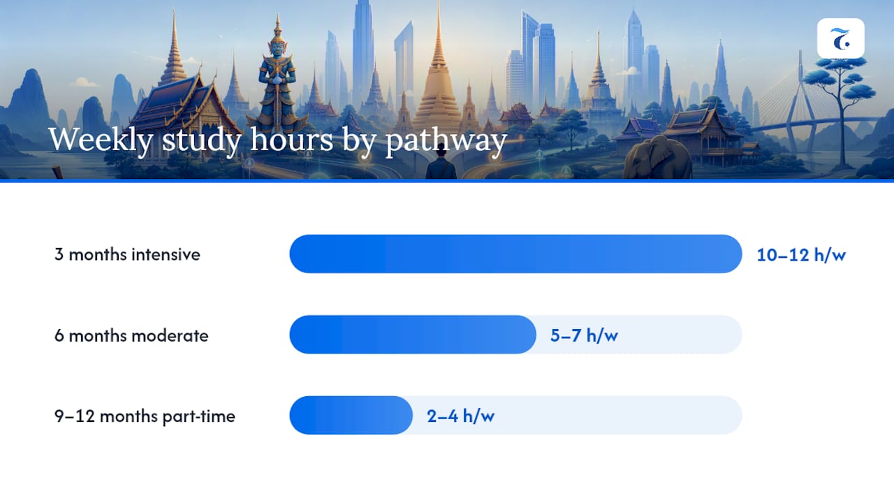 How Long Does It Take to Reach Job-Ready Thai? — overview diagram