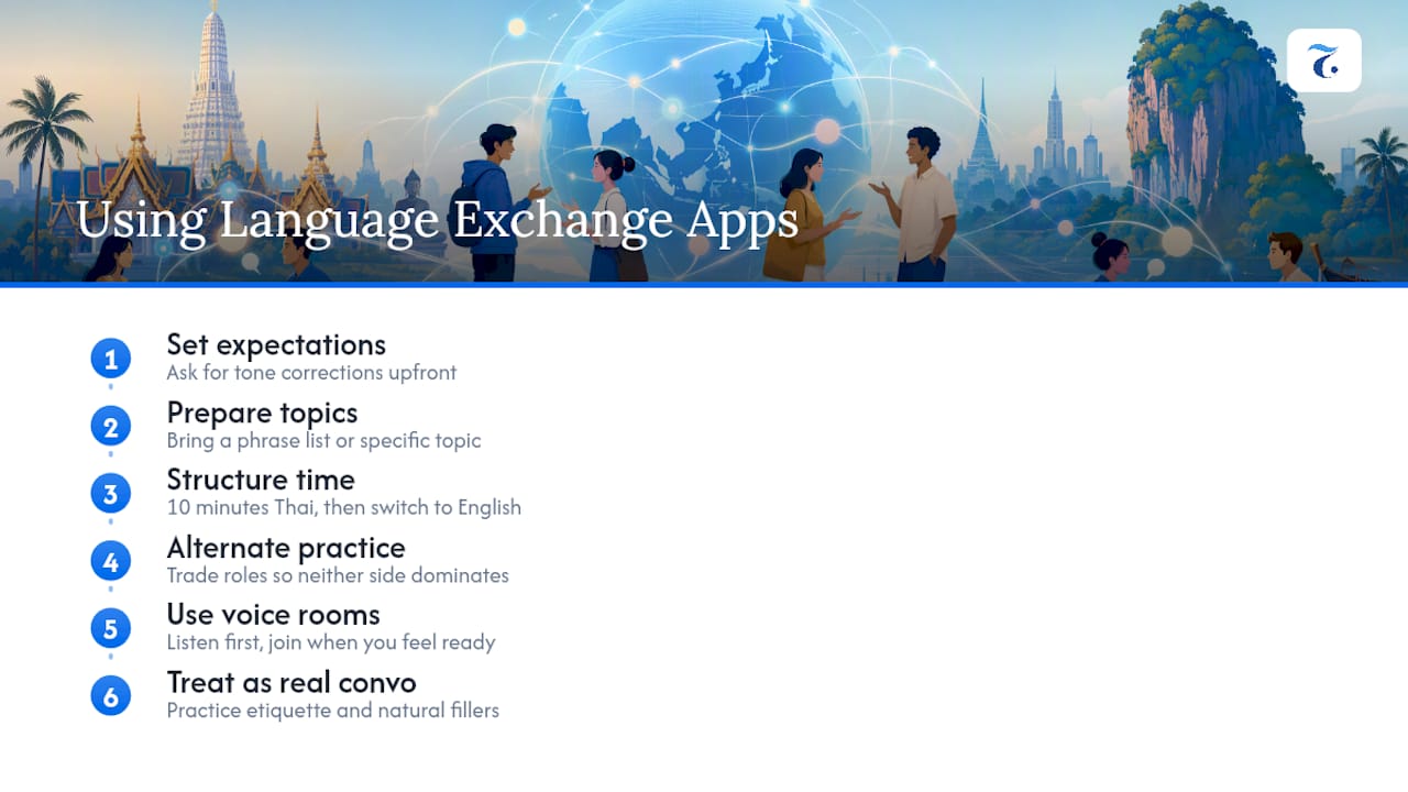 Diagram of effective language exchange app strategies