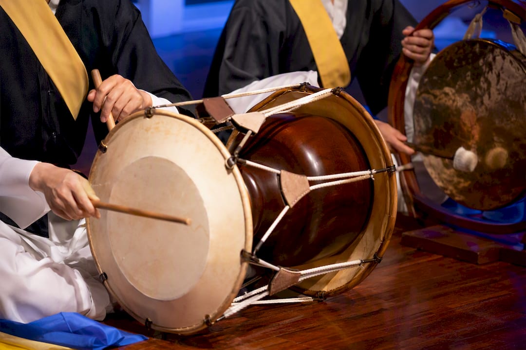 Samulnori percussion at cultural display