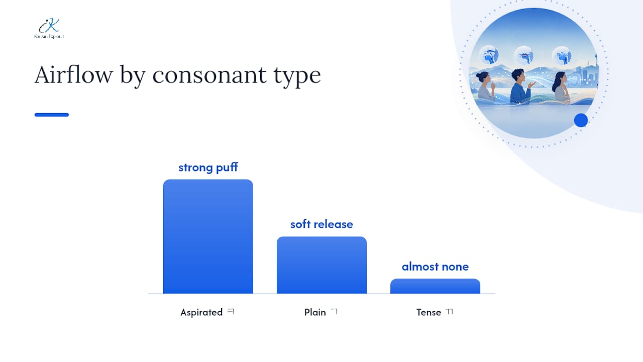 Plain aspirated and tense consonants compared