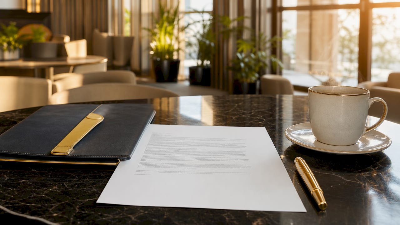 Bank guarantee document and legal office essentials