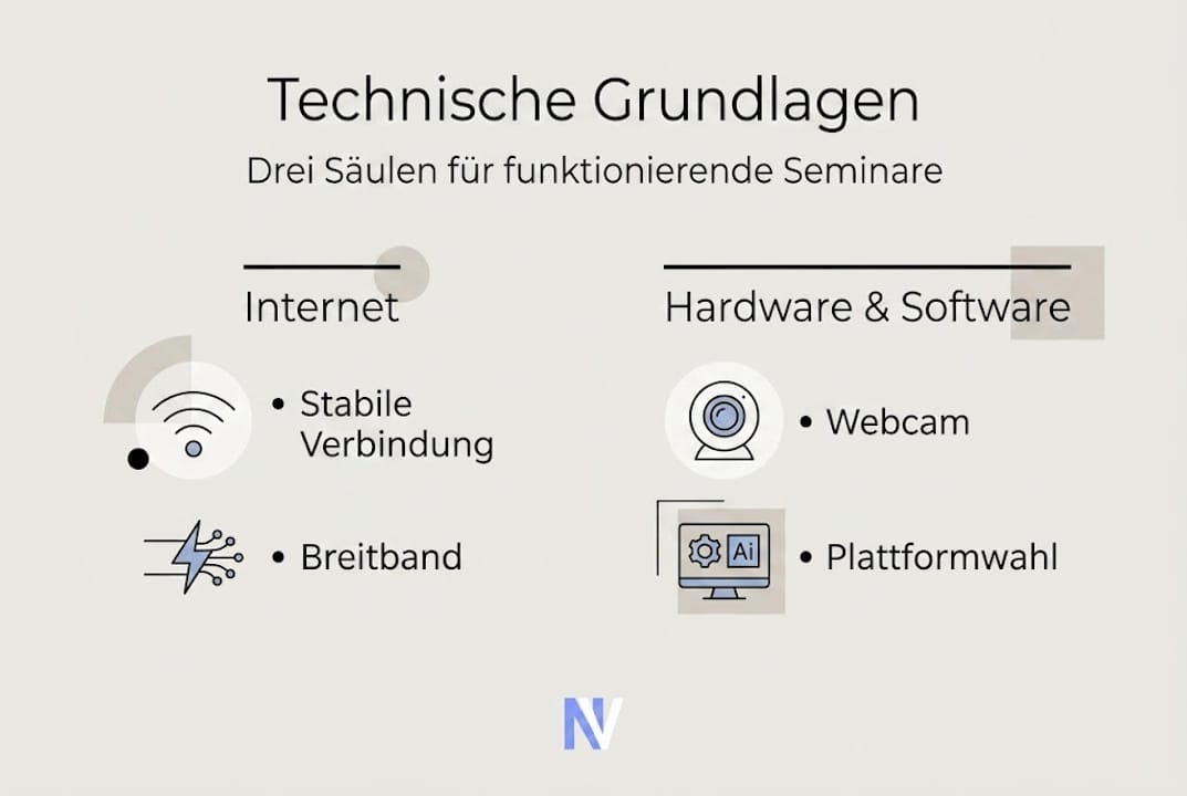 Technische Voraussetzungen für erfolgreiche Online-Seminare – anschaulich erklärt