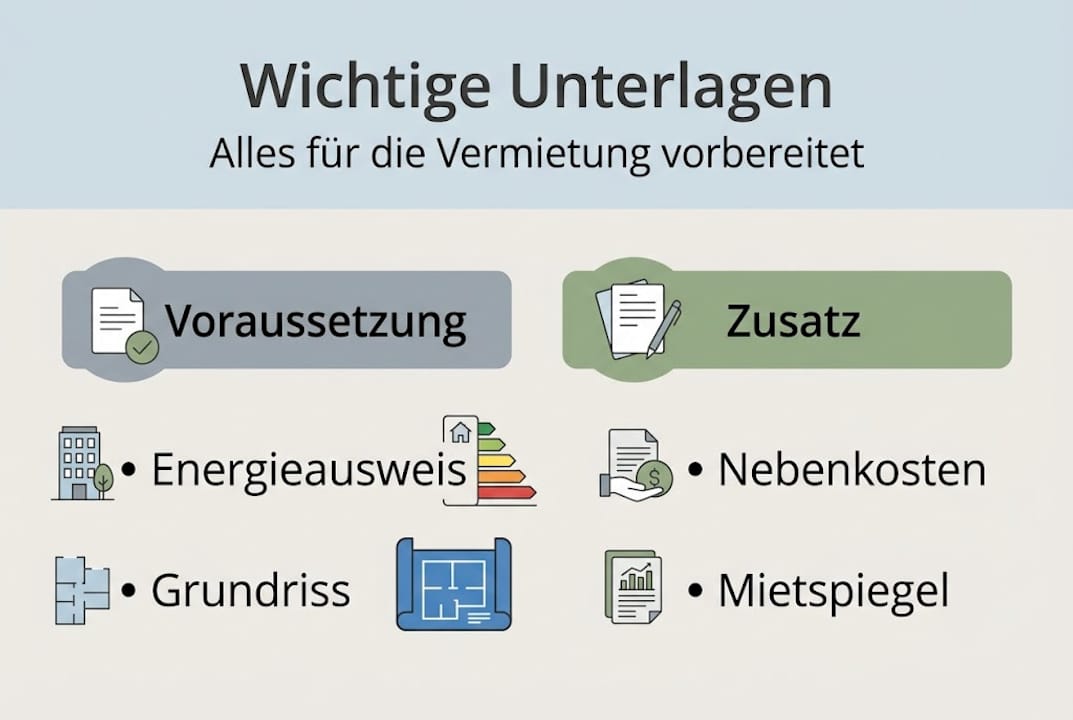 Infografik: Diese Unterlagen sollten Sie als Vermieter bereithalten