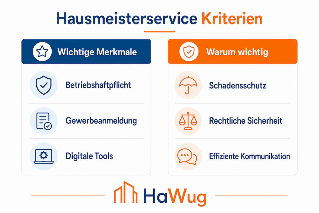 Übersicht: Worauf sollte man bei der Wahl eines Hausmeisterservices achten?
