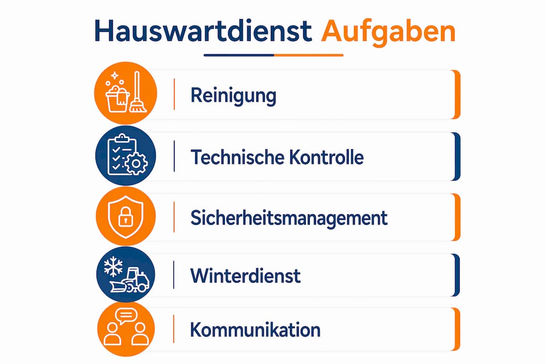 Übersicht: Die wichtigsten Aufgaben eines Hauswarts auf einen Blick