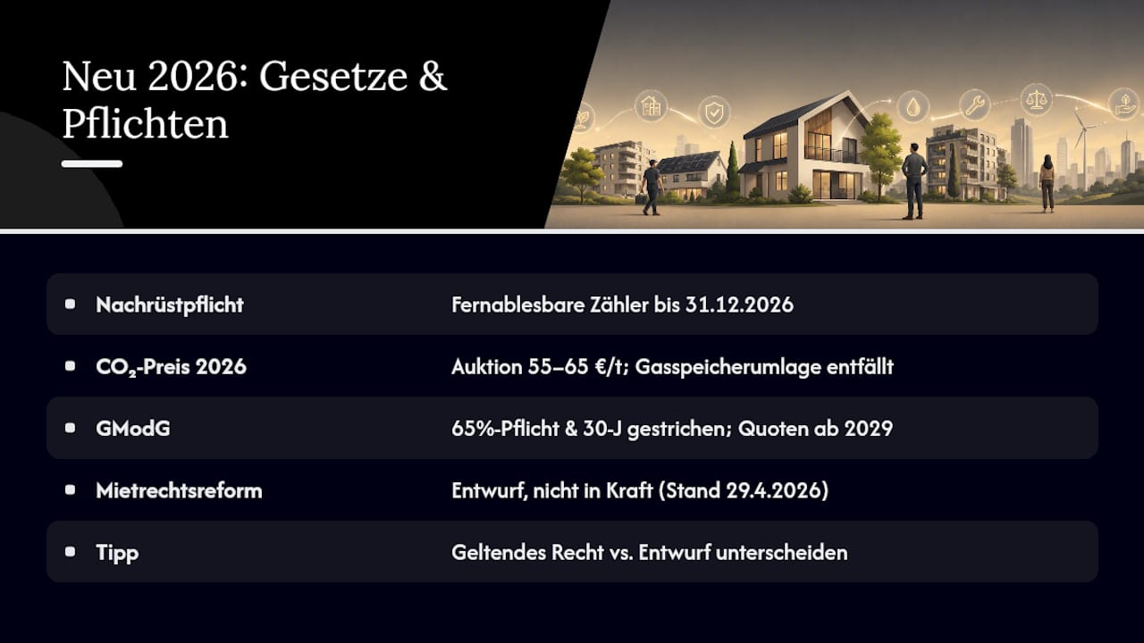 Was ist 2026 neu? Gesetzliche und technische Pflichten im Überblick — overview diagram