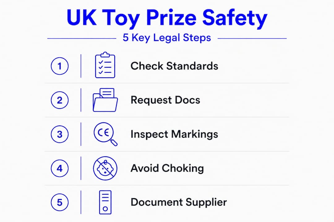 Vertical infographic UK toy prize safety steps