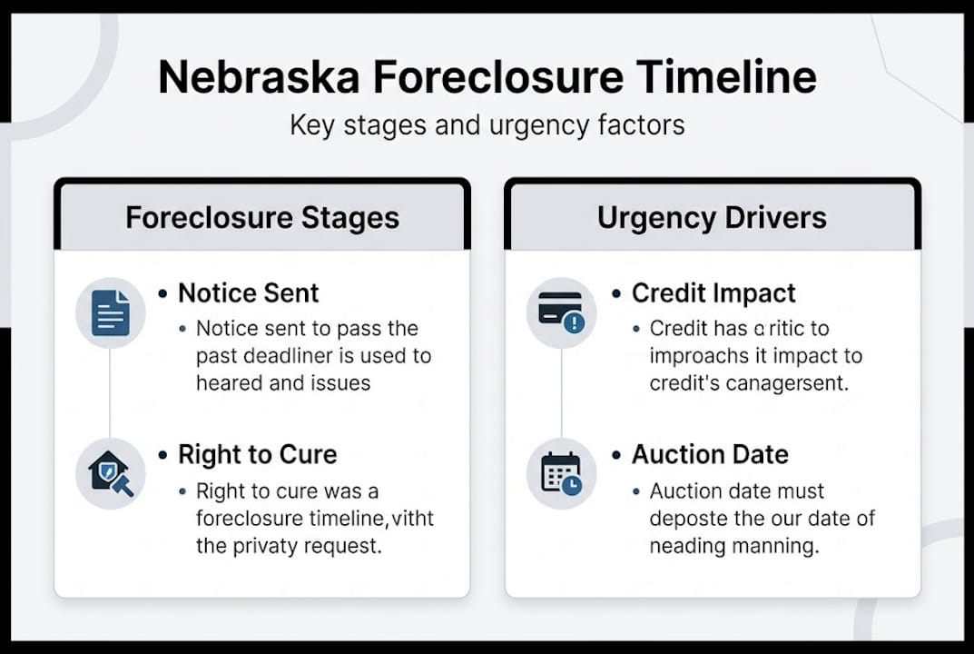 Infographic Nebraska foreclosure timeline factors