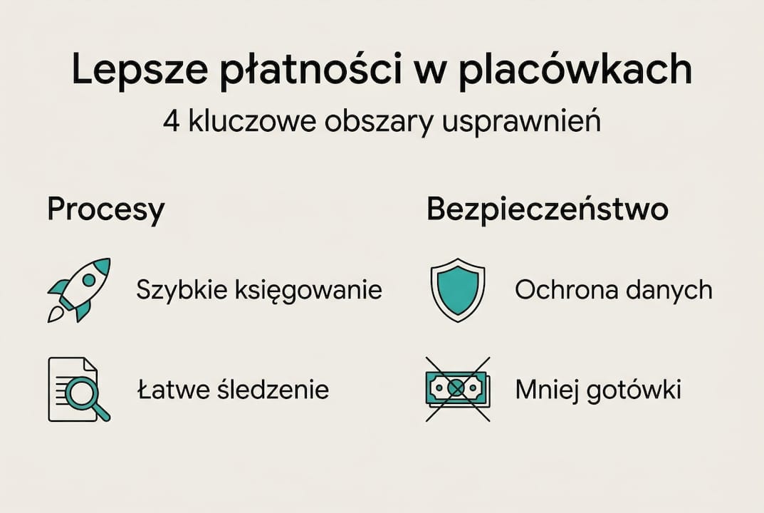 Infografika: najważniejsze elementy optymalizacji procesów płatniczych