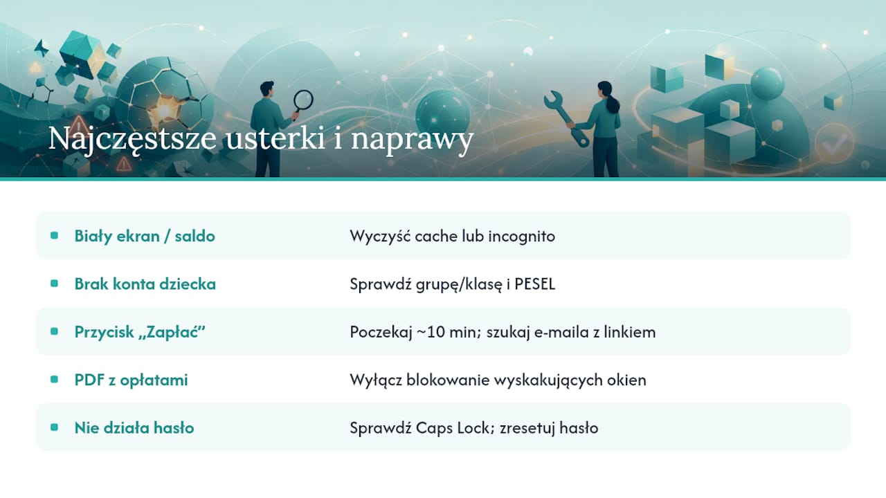 Najczęstsze problemy techniczne i jak je rozwiązać — overview diagram