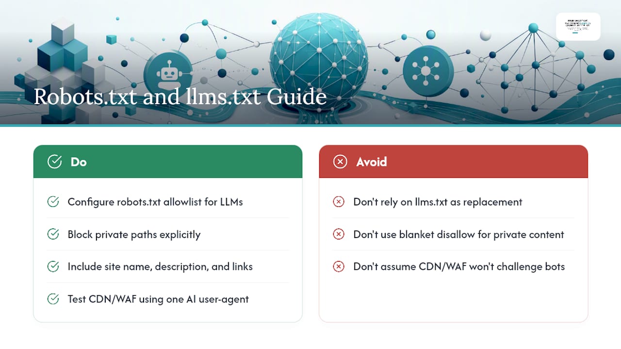 Should You Configure Robots.txt and llms.txt for AI Bots? — overview diagram