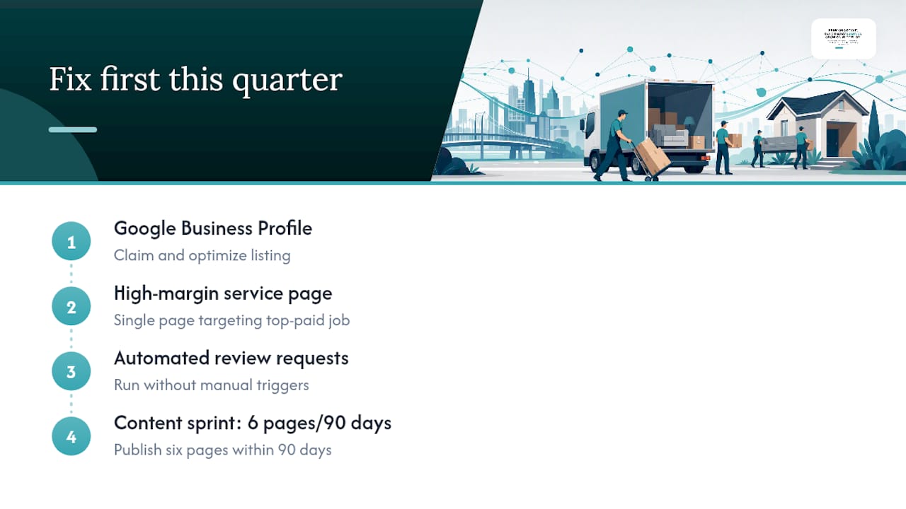 Four priorities for moving company SEO