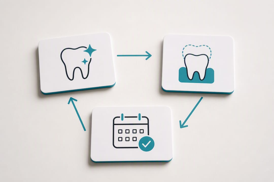 Service pages linked across dental treatments