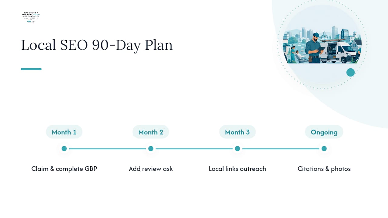 Local SEO Moves That Belong in a 90-Day Plan — overview diagram