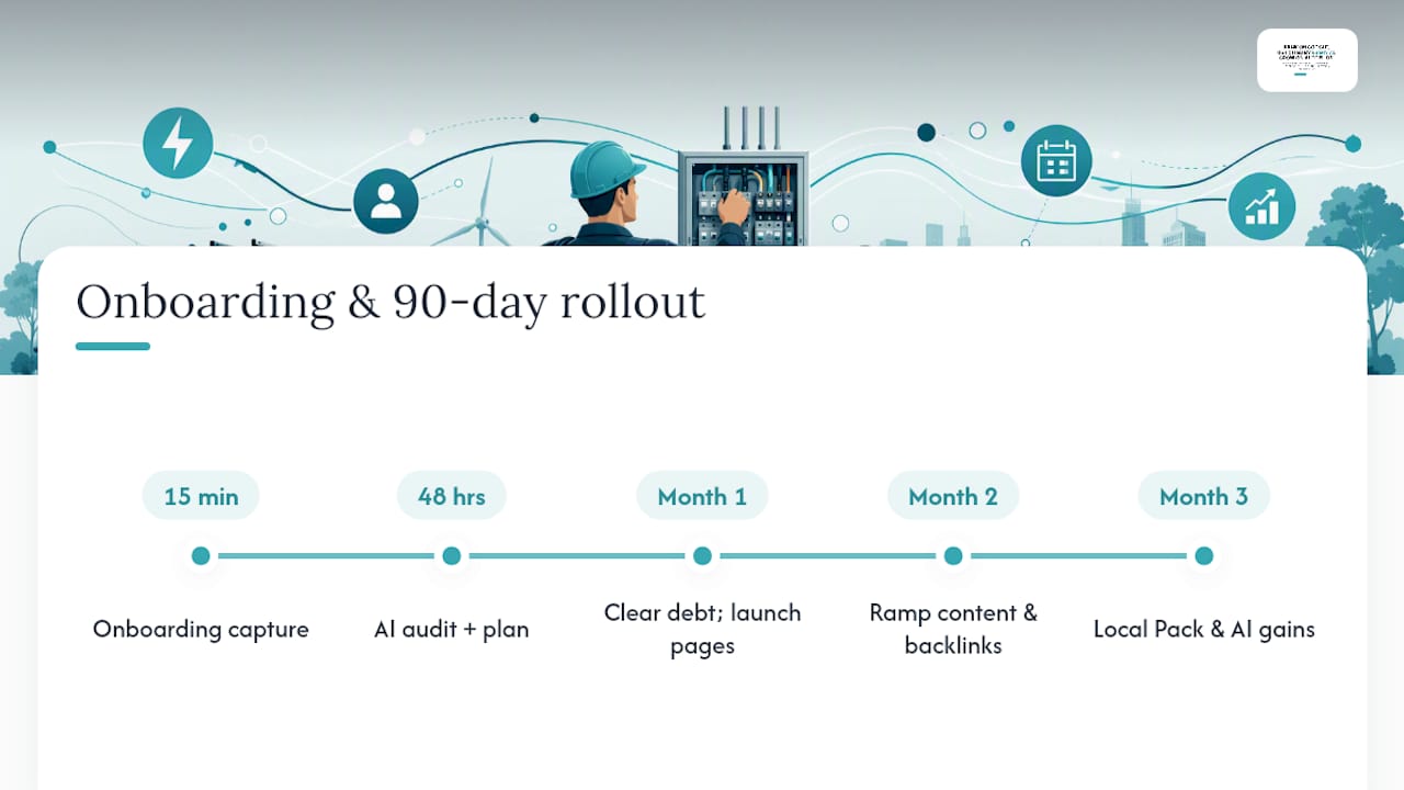 How Does Stellor Handle Electrician SEO for You? — overview diagram