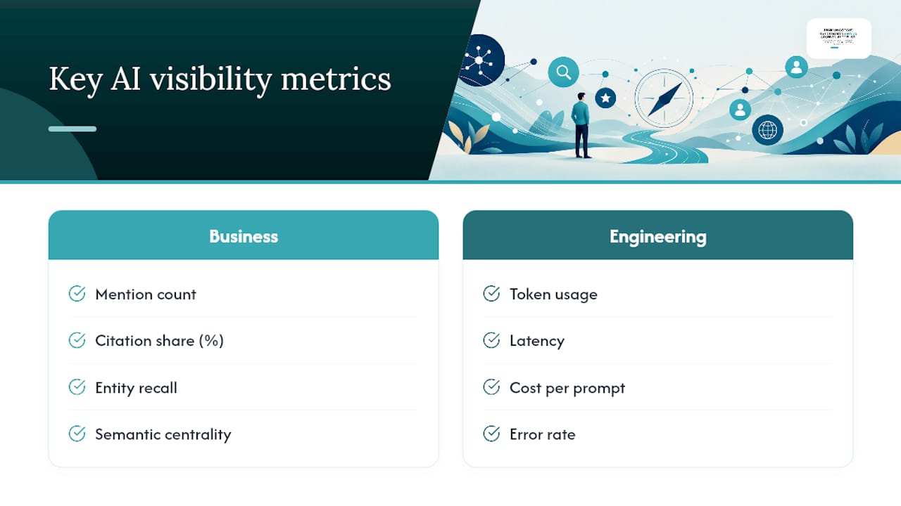 Which Metrics Actually Matter for AI Visibility? — overview diagram