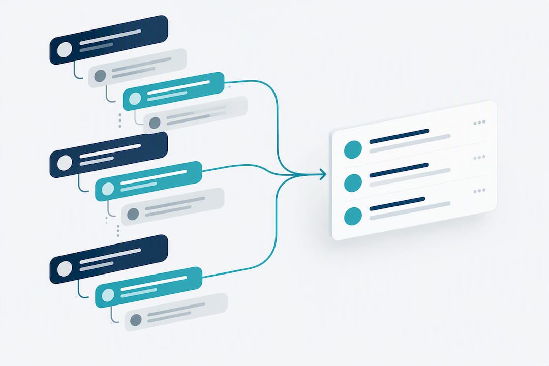 Illustration of comment-level mention deduplication