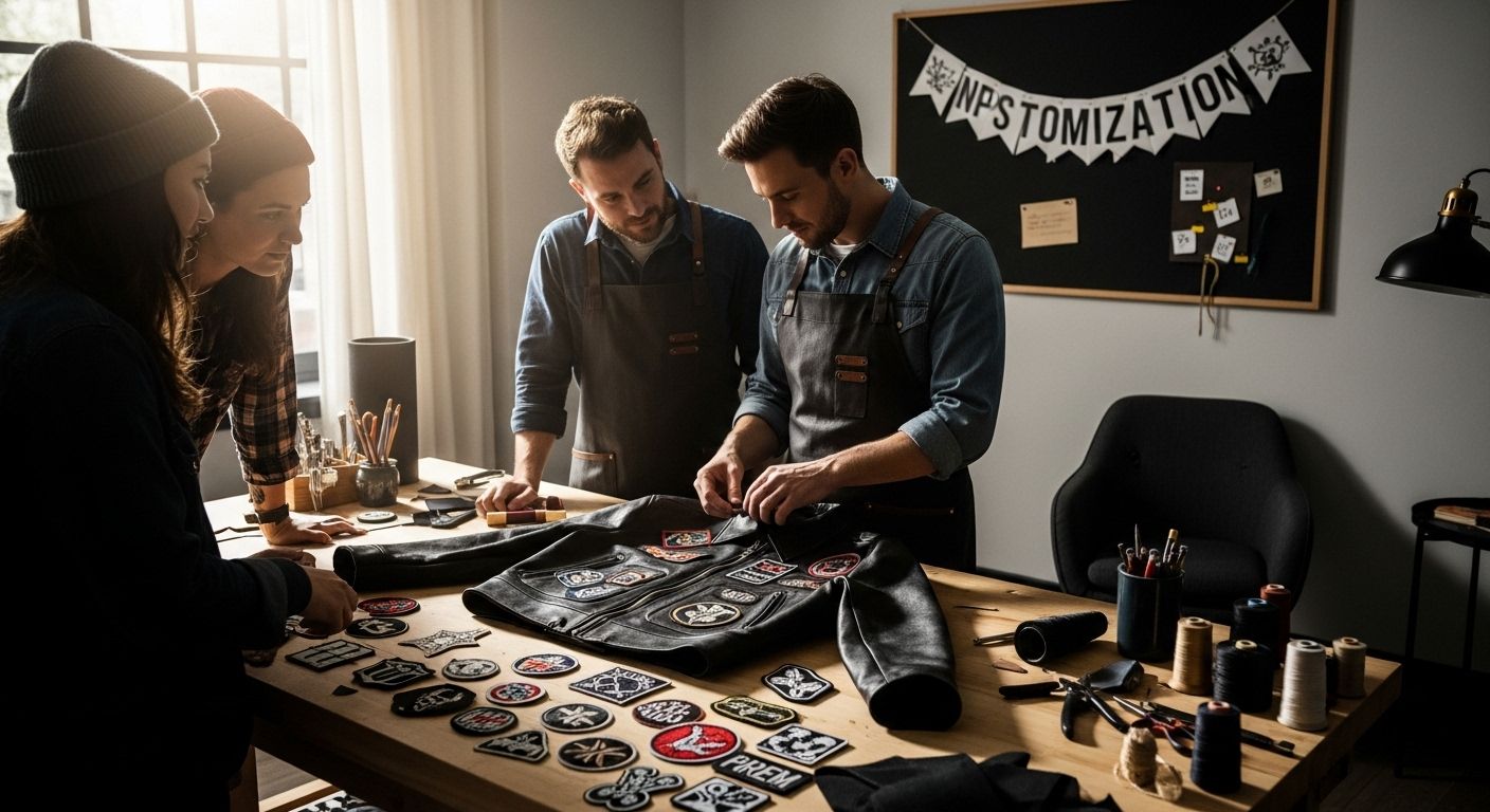 customizing leather jackets process