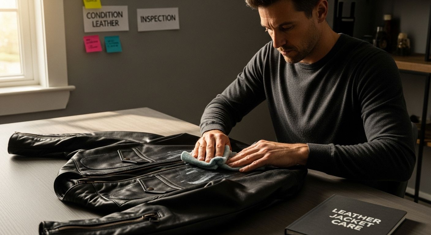 leather jacket conditioning
