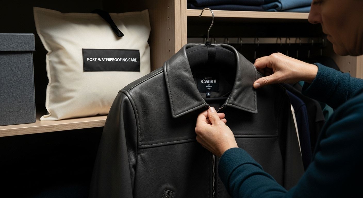 leather jacket post-care inspection