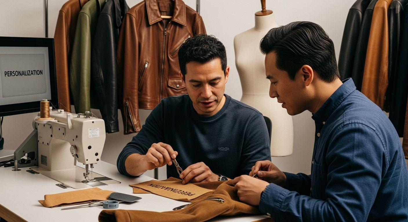 personalized leather jacket studio