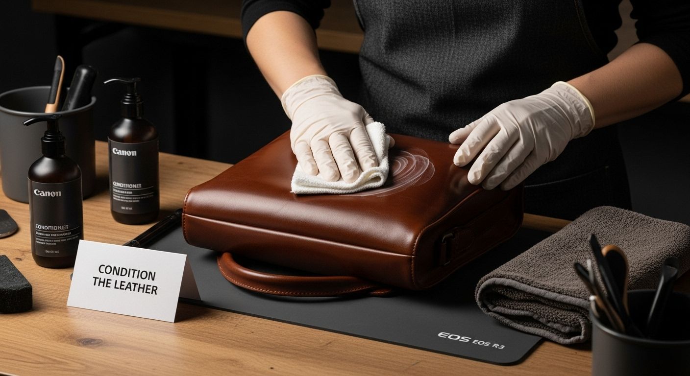 leather conditioning step