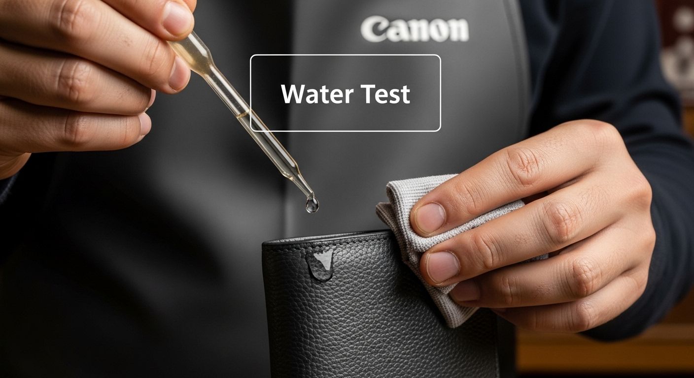 water test leather authentication