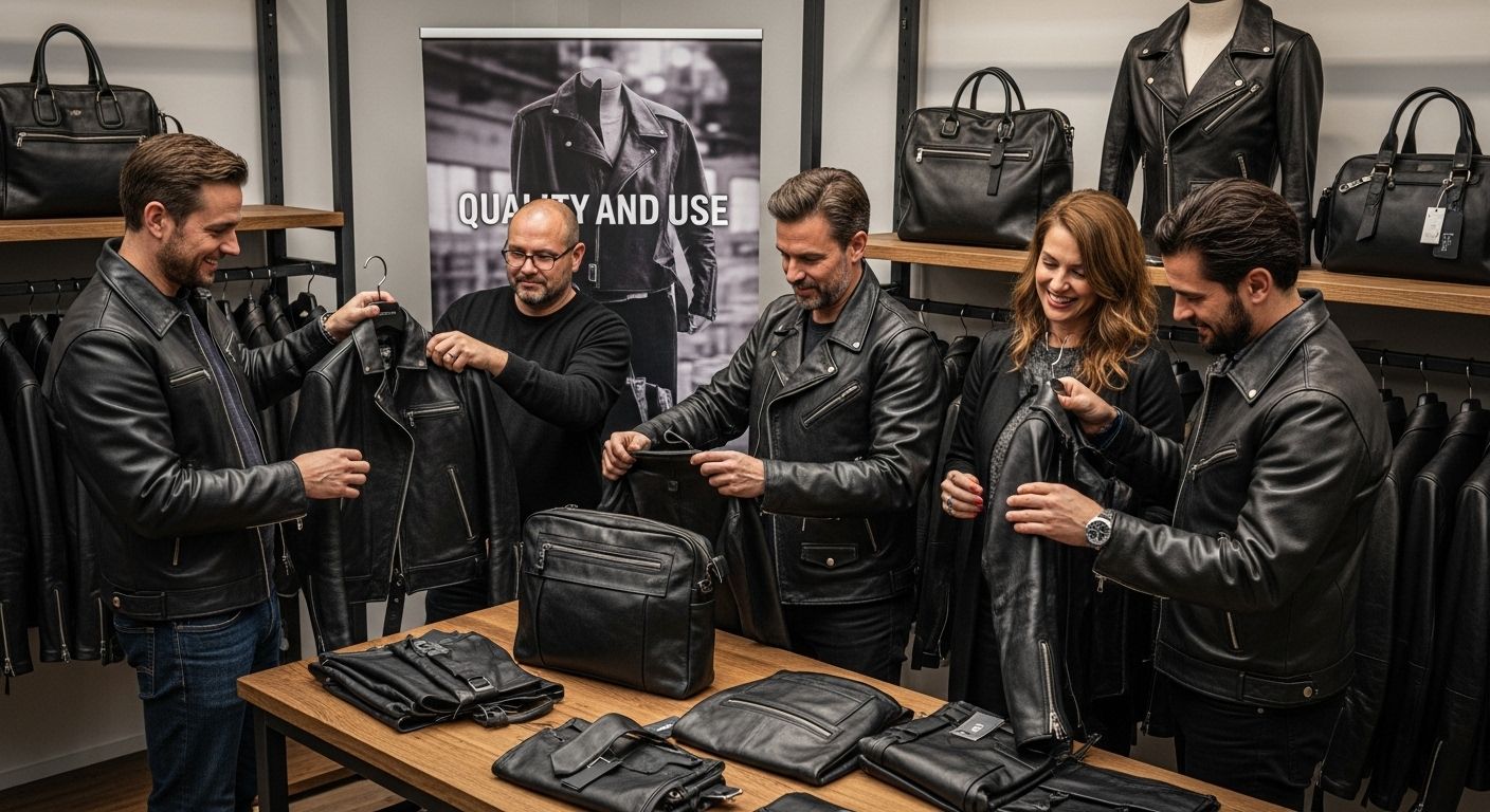 top grain leather fashion use
