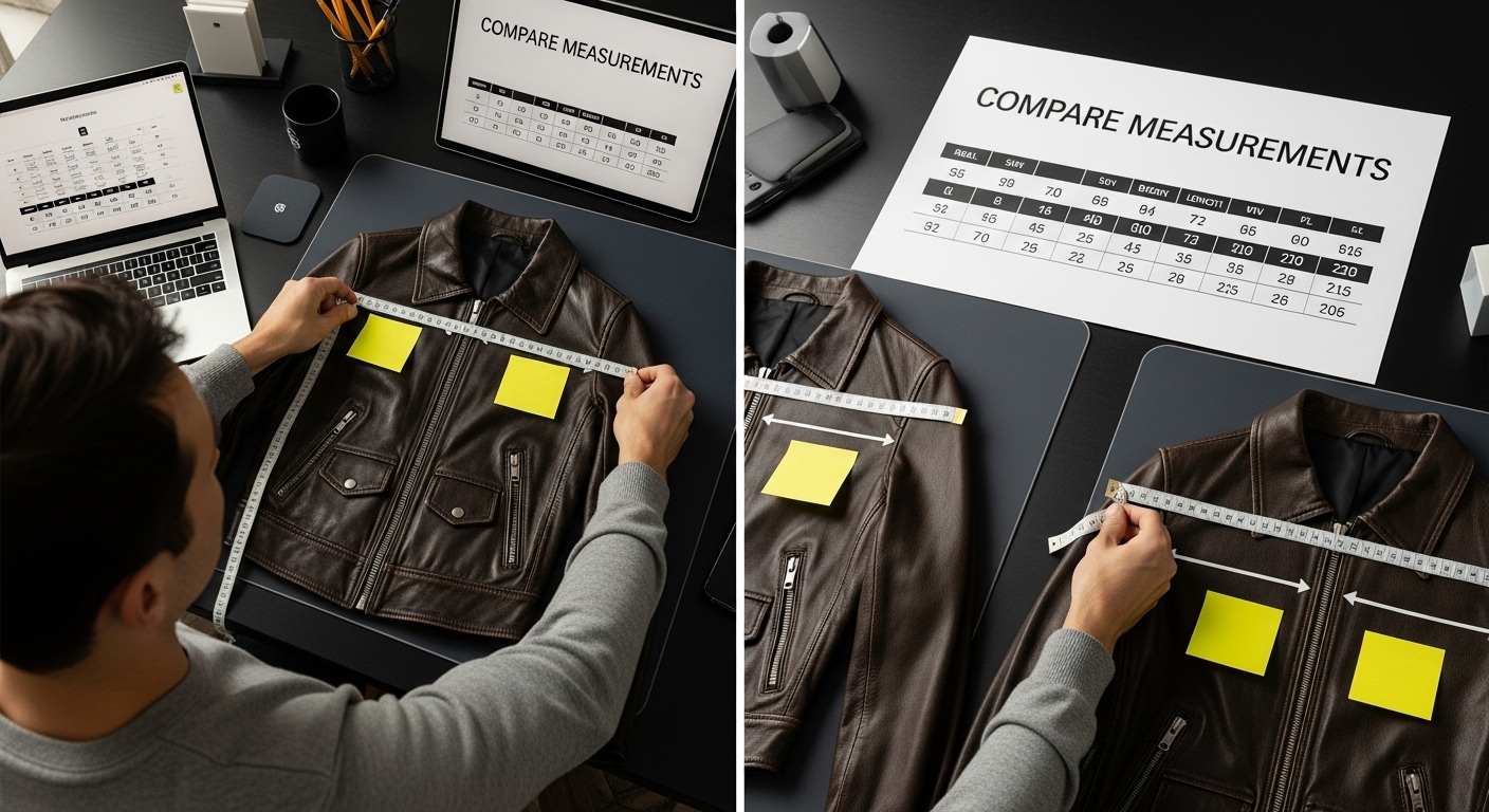 compare measurements jackets