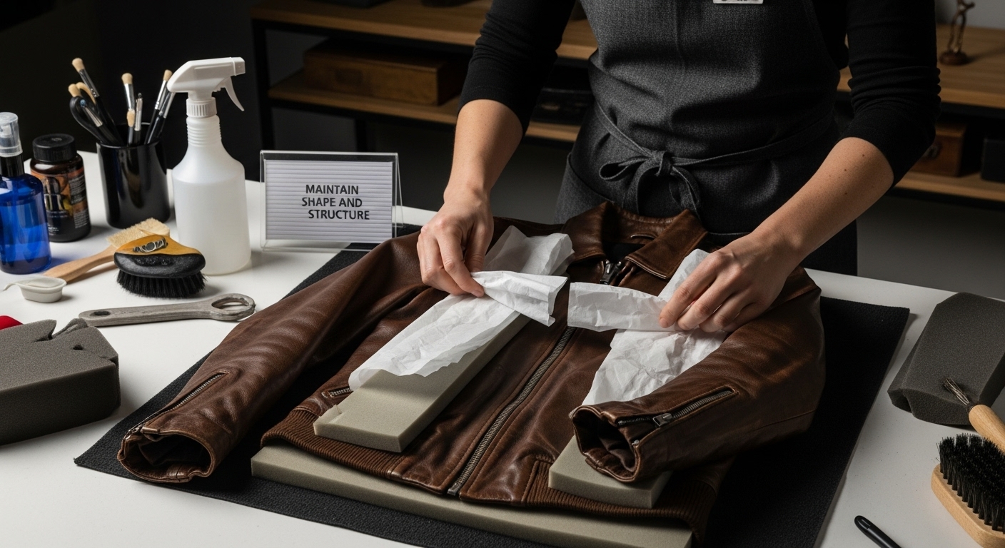 leather shape maintain