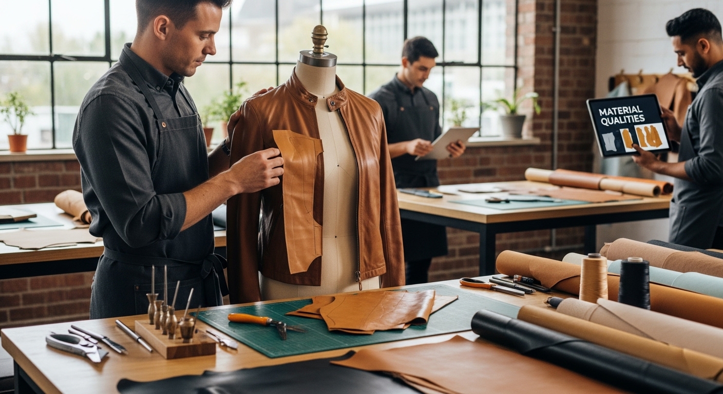 leather jacket workshop craftsmanship
