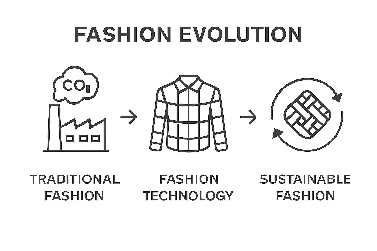 Fashion sustainability comparison icons infographic
